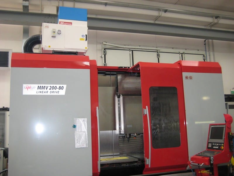 Centri di lavoro CNC FAMUP - Filtri e depuratori per nebbie oleose e fumi