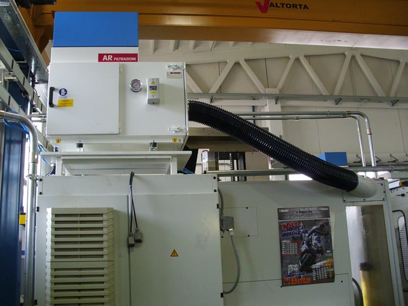 AR FILTRAZIONI | Centri di lavoro cnc Hermle, aspirazione nebbie oleose