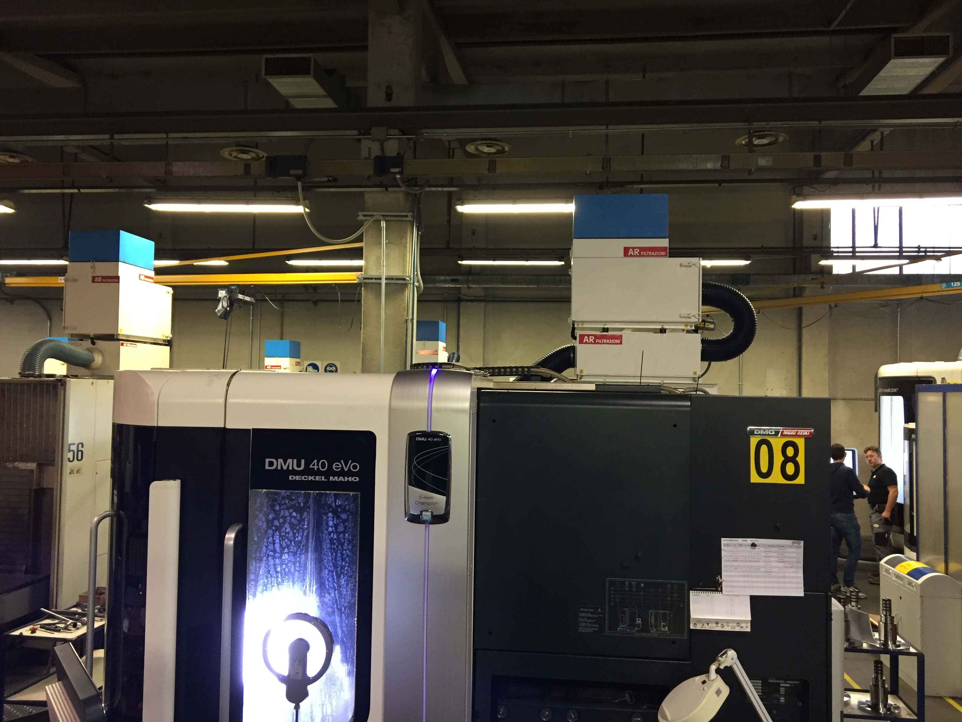AR Filtrazioni | Aspiratori nebbie oleose per centri di lavoro CNC Mori Seiki - Deckel Maho