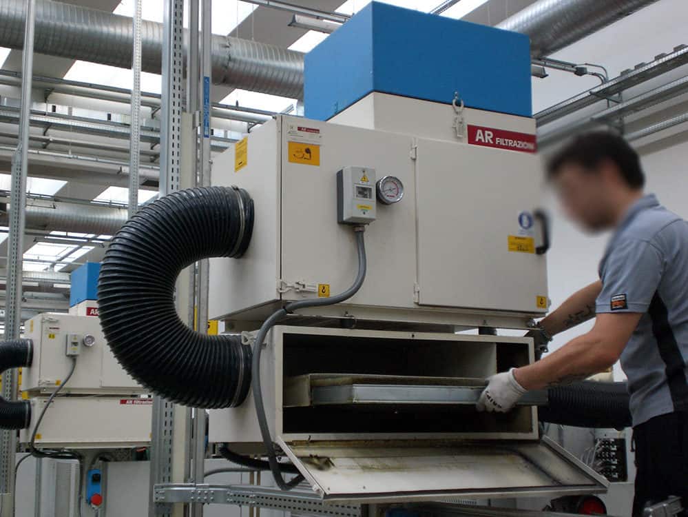 Manutenzione filtri nebbie oleose Ar Filtrazioni