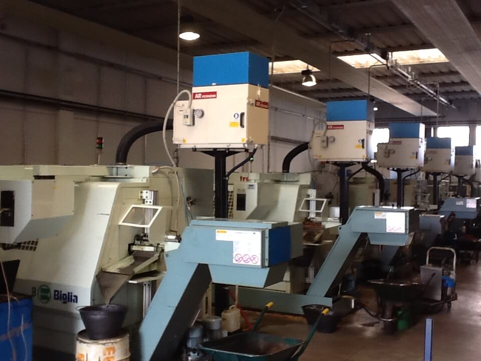 AR Filtrazioni | Filtri nebbie oleose per torni Biglia