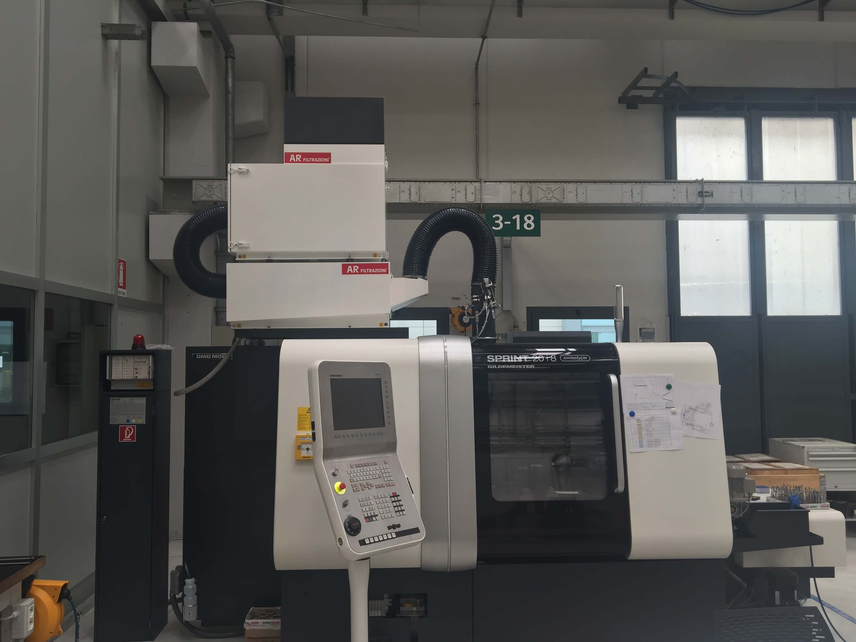 AR Filtrazioni | Aspiratori per nebbie oleose torni DMG Mori Seiki - Gildemaister