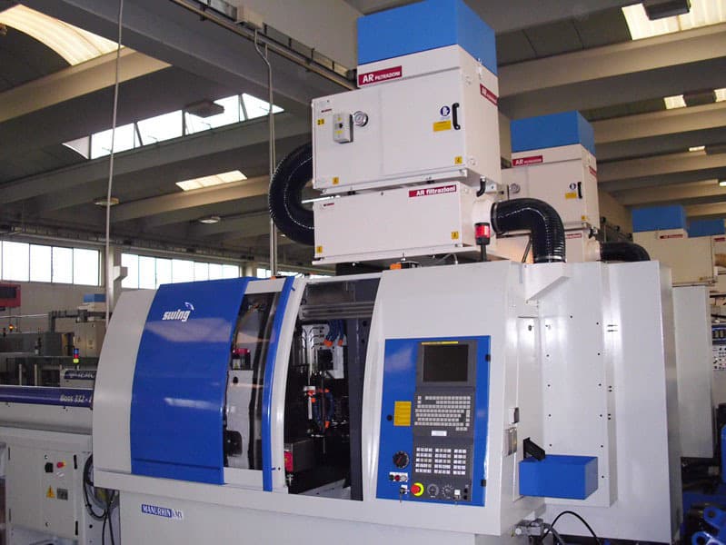 AR Filtrazioni Case History Portfolio Filtrazione Nebbie Oleose Manurhin Swing