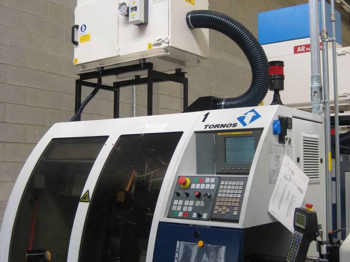 AR Filtrazioni, depurazione nebbie oleose e fumi torni Tornos